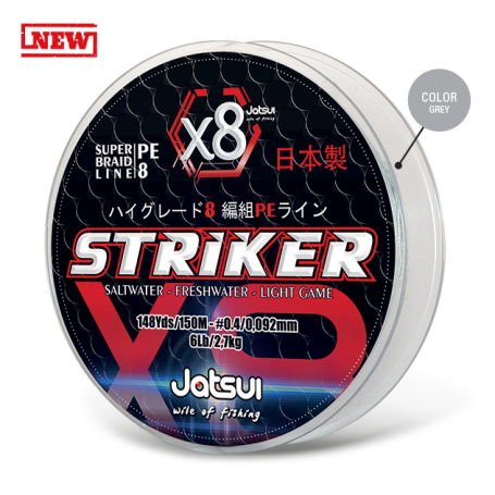 JATSUI STRIKER MICRO TRECCIA X8 - GREY - 150MT