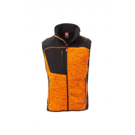 PAYPER TOUR -  BLACK ORANGE FLUO - GILET ERGONOMICO