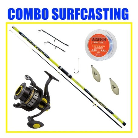 COMBO SURFCASTING SHIZUKA SH1800 4.20MT + FF BEACH KING 6000