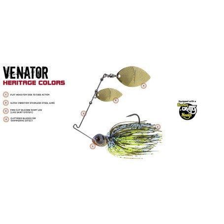 MOLIX VENATOR SPINNERBAIT 5/8 HERITAGE - DOUBLE WILLOW