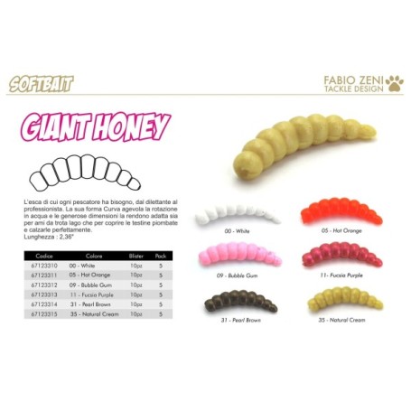 FABIO ZENI SOFTBAIT SMALL WORM 2'36''