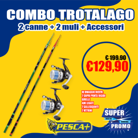 KIT TROTA LAGO - 2 CANNE + 2 MULINELLI