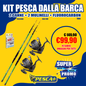 KIT PESCA DALLA BARCA COMPLETO 4.00MT