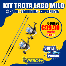KIT TROTA LAGO 2 CANNE MILO MALAWI - 2 MULINELLI CHRONO