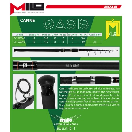 MILO OASIS CANNA DA  CARPFIHING TELESCOPICA