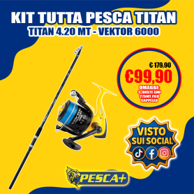 KIT TUTTA PESCA TITAN 4.20MT - VEKTOR 6000