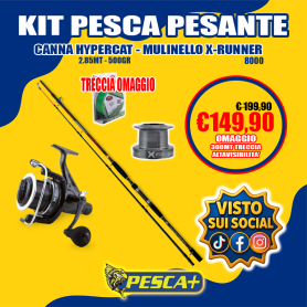 KIT PESCA PESANTE - HYPERCAT 2.75MT -MULINELLO X-RUNNER 8000