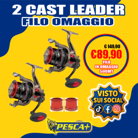 KIT 2 CAST LEADER FISHING FERRARI + FILO OMAGGIO