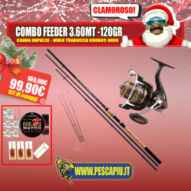 COMBO FEEDER IMPULSE 3.60MT - 120GR - TRABUCCO KRONOS 4000
