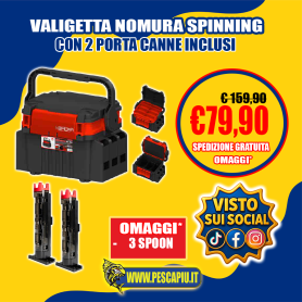 VALIGETTA NOMURA SPINNING CON 2 PORTA CANNE