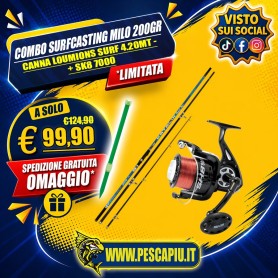 COMBO SURFCASTING LOUMIONS SURF 4.20MT 200GR - SK8 7000