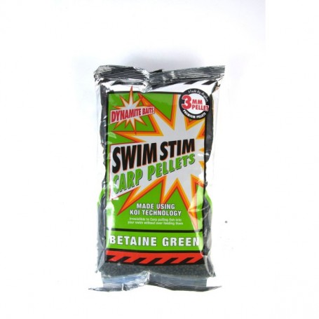 DYNAMITE BAITS PELLET SWIM STIM BETAINE GREEN 2MM